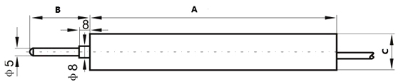 lvdt sensor spring loaded dimension