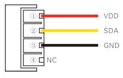 Temperature and humidity sensor AM2306 pin assignment