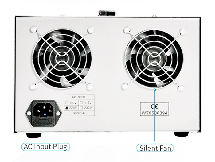 2A-5A dual output dc power supply features