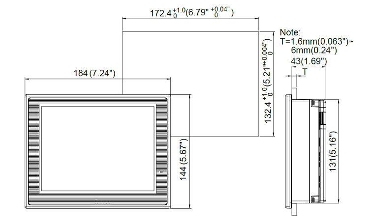 CHN-DOP-B07S515 dimension