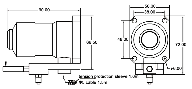 CNC tool height setter with height 72mm dimension