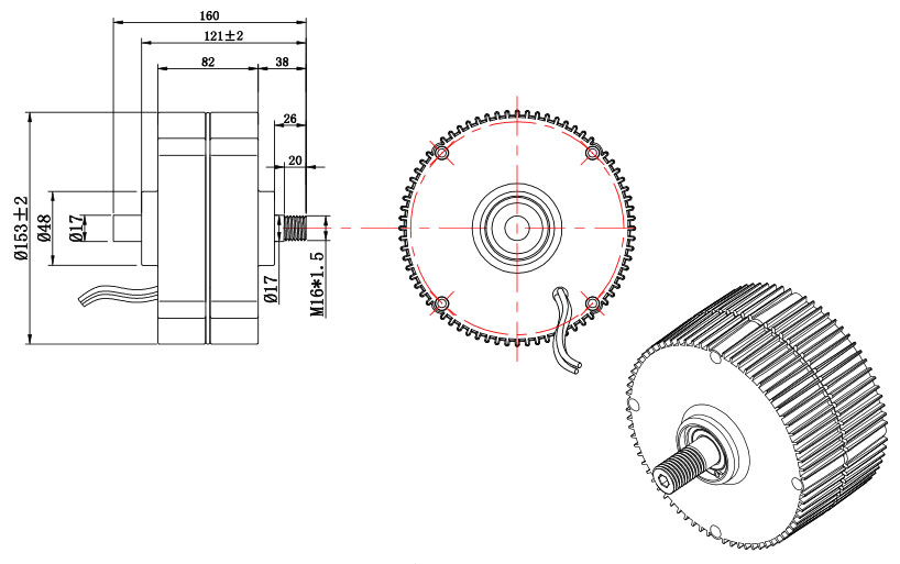 400W generator dimension