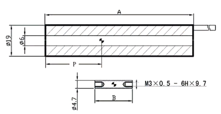 lvdt sensor separate core dimension