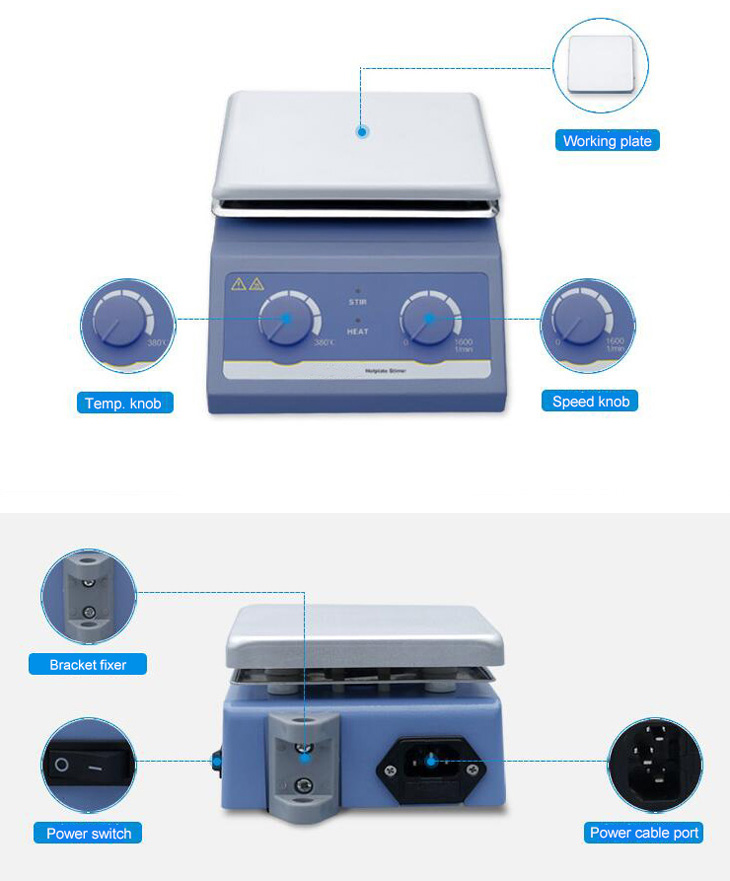 Hotplate magnetic stirrer details