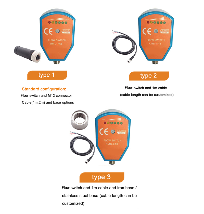 Gas flow switch recommended collocation