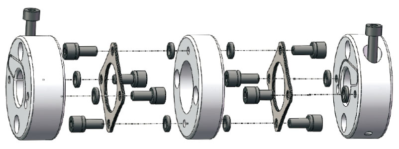 Diaphragm coupling split graph