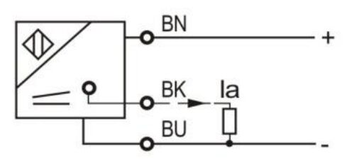 Wiring diagram of proximity sensor of LR18X 0-20mA/ 4-20mA