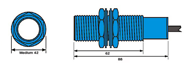 2000mm ultrasonic sensor dimension