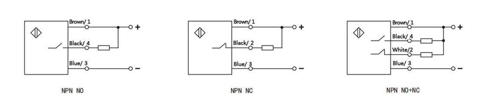 Wiring diagram of ring typr proximity sensor