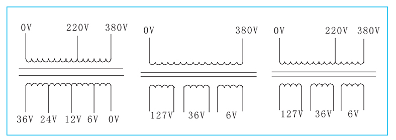 Control transformer schematic diagram illustration