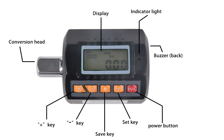 Product structure of digital torque adapter