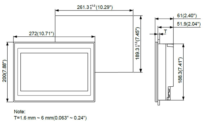 CHN-DOP-110CS dimension