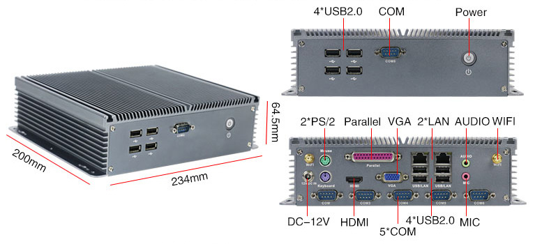 industrial pc rich interface 5