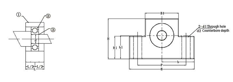 Ball screw bearing 8mm dimension