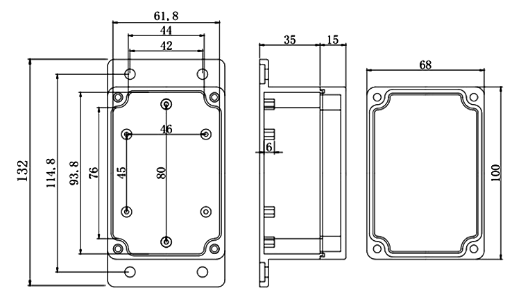 Digital load cell amplifier dimension