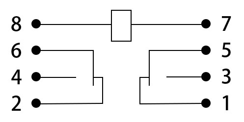 Connection Diagram of DPDT 12/24/48V Electromagnetic Relay