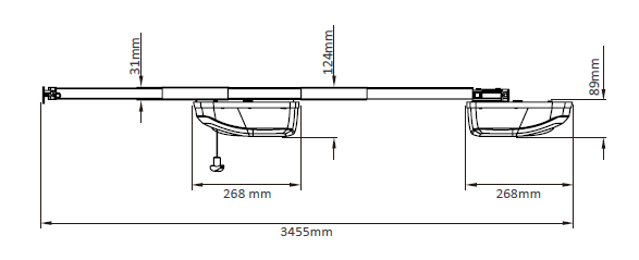 60W Garage Door Opener Dimension