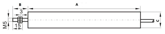 lvdt sensor pull rod dimension