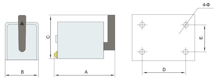 mounting-dimension-of-forward-reverse-switch-of-KO3