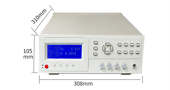 Dimension Drawing of Digital LCR Meter, 50Hz~100kHz 