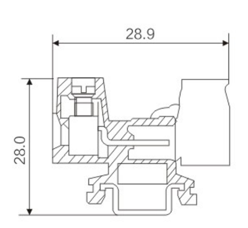 Pluggable screw terminal block demensions