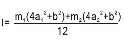 Formula of moment of inertia pneumatic rotary actuator 5