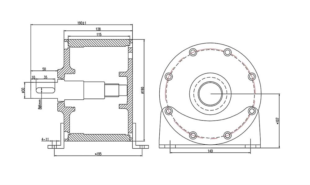 600W alternator dimension