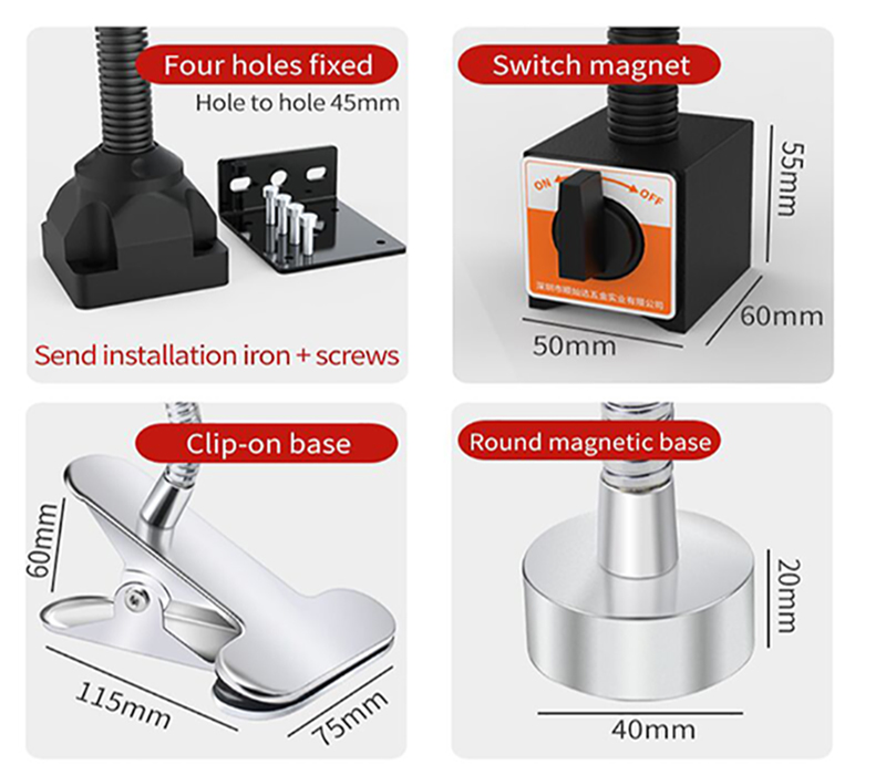 Dimension of machine tool lighting of 6002