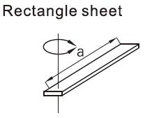 Rectangle sheet of pneumatic rotary actuator 3