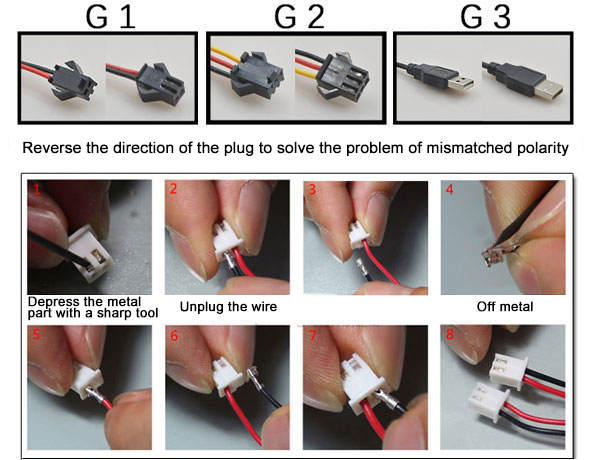 DC cooling fan interface three