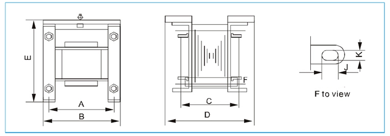 Control transformer dimension