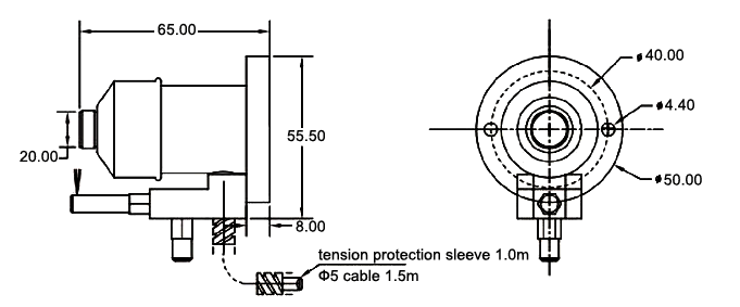 CNC tool setter for z axis setting height 65mm dimension