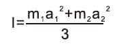 Formula of moment of inertia pneumatic rotary actuator 4