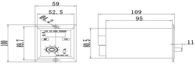 VIbration motor controller dimension