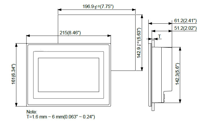 CHN-DOP-107CV dimension