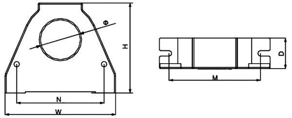 Hall effect current sensor 50A/100A/500A/1000A to 2000A dimension