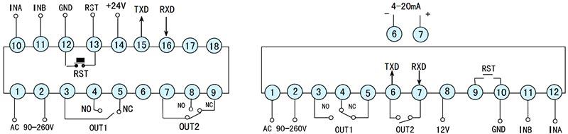 Digital counter up down wiring diagram