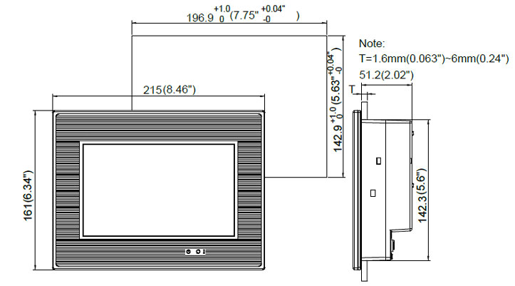 CHN-DOP-B07S415 dimension