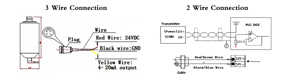 vibration transmitter electrical connection