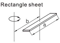 Rectangle sheet of pneumatic rotary actuator 4