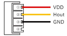 Capacitive humidity sensor analog output 0-3V pin assignment