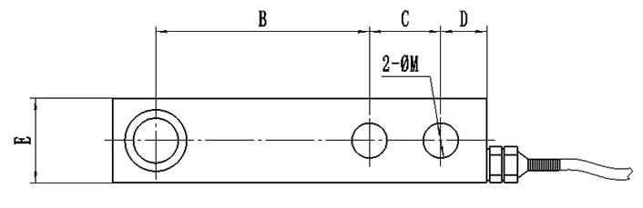 500kg to 5 ton cantilever beam load cell dimension