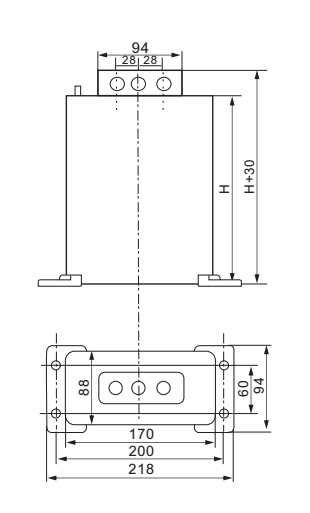 capacitor dimension