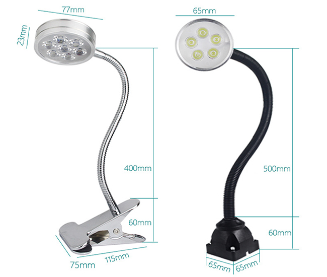 Dimension of machine tool lighting of 6004