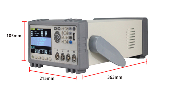 Dimension Drawing of Digital LCR Meter, 20Hz~200kHz 