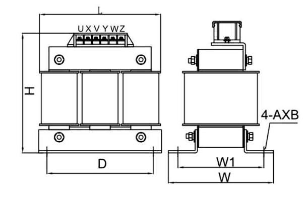 2hp 3 phase output reactor