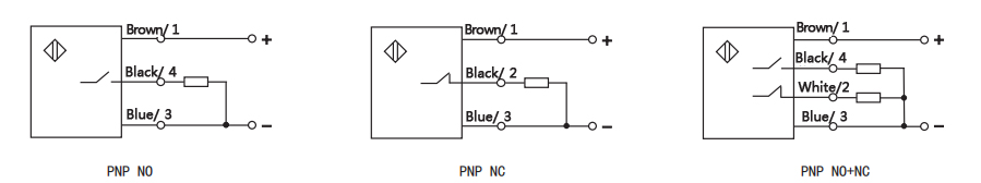 Wiring diagram of ring typr proximity sensor