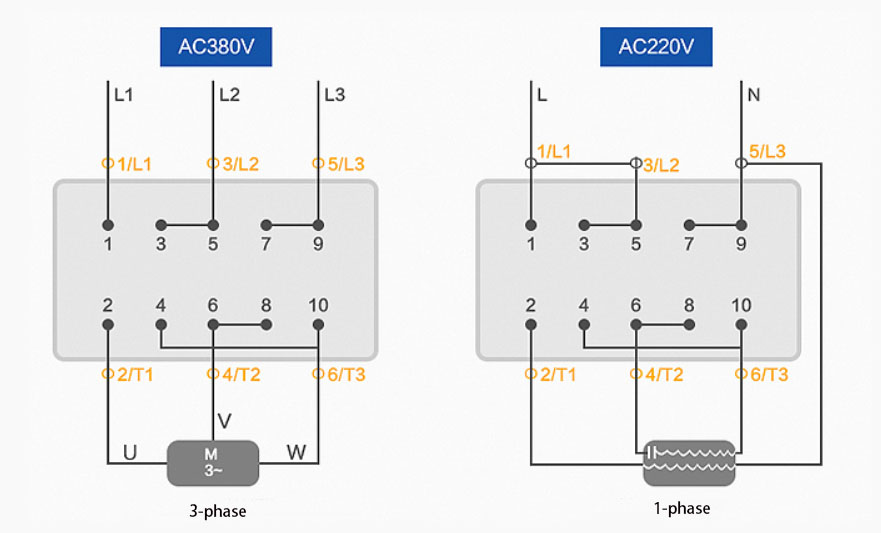 Wiring diagram of forward and reverse switch