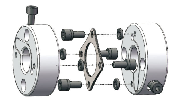 Diaphragm coupling detail