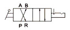 Wiring Diagram of 4 Way 2 Position Pneumatic Hand Lever Valve